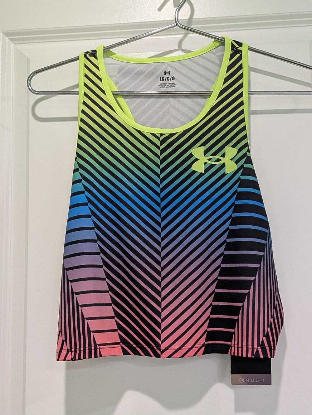 NWT Rainbow Under Armour Running Tank